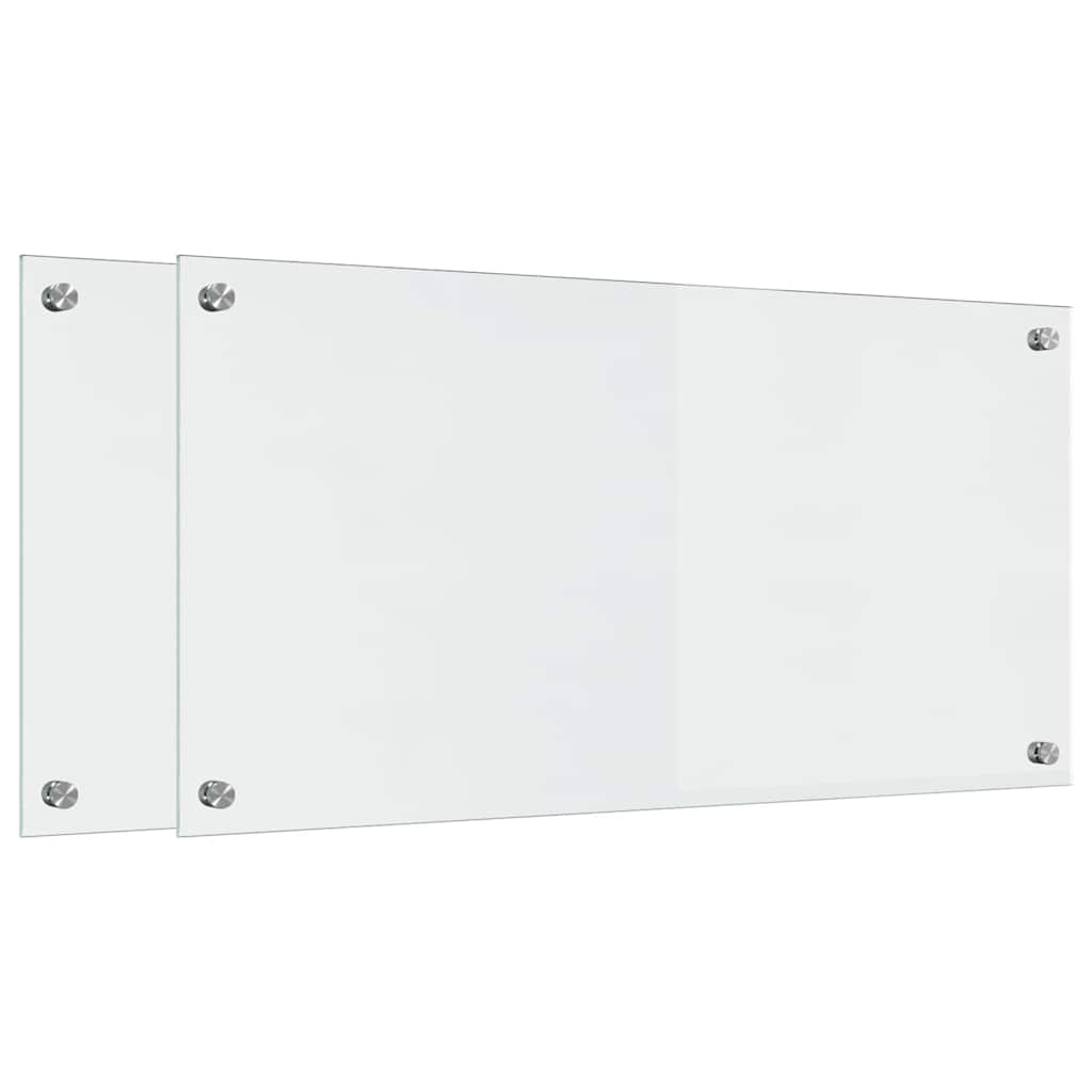 Rivestimento da Cucina 2 pcs Trasparente 80 x 40 cm