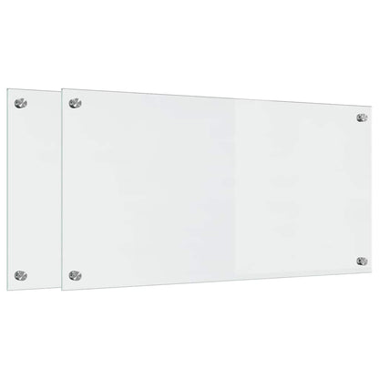 Rivestimento da Cucina 2 pcs Trasparente 80 x 40 cm