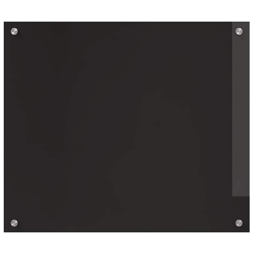 Rivestimento da Cucina 2 pcs Nero 70 x 60 cm vetro temperato