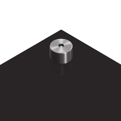 Schienale da cucina 2 pcs Nero 80 x 60 cm vetro temperato