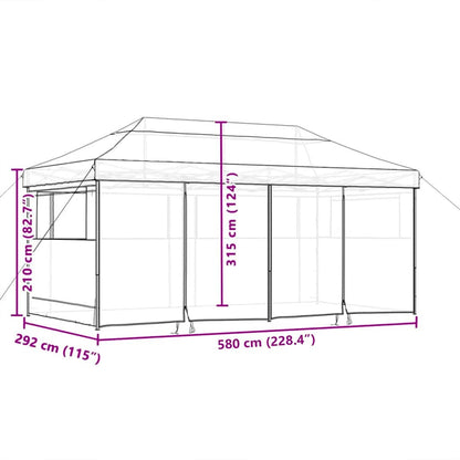 Tendone Pop-up Talpa 580 x 292 x 315 cm Tessuto Oxford | homemem39