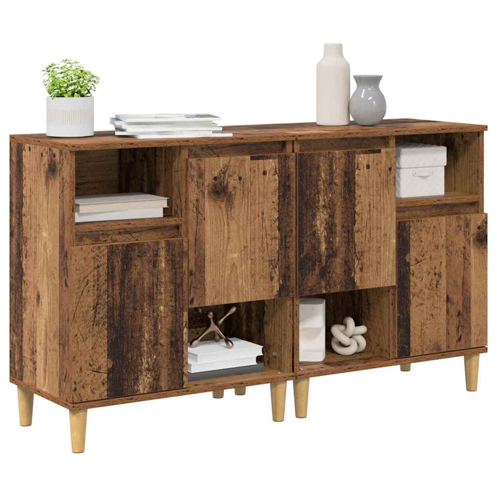 Sideboards 2 pcs Legno vecchio 60 x 35 x 70 cm