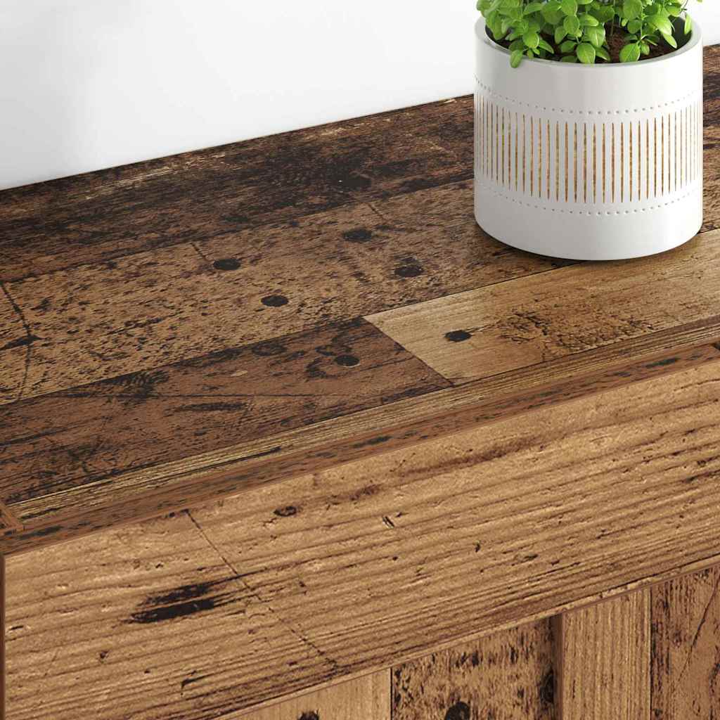 Mobile a muro 2 pcs Legno vecchio 69,5 x 34 x 90 cm