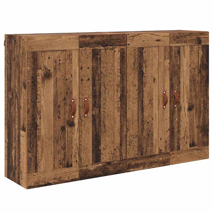 Mobile a muro 2 pcs Legno vecchio 69,5 x 34 x 90 cm