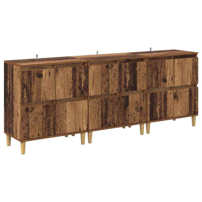 Sideboards 3 pcs Legno vecchio 60 x 35 x 70 cm