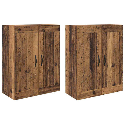 Mobile a muro 2 pcs Legno vecchio 69,5 x 34 x 90 cm