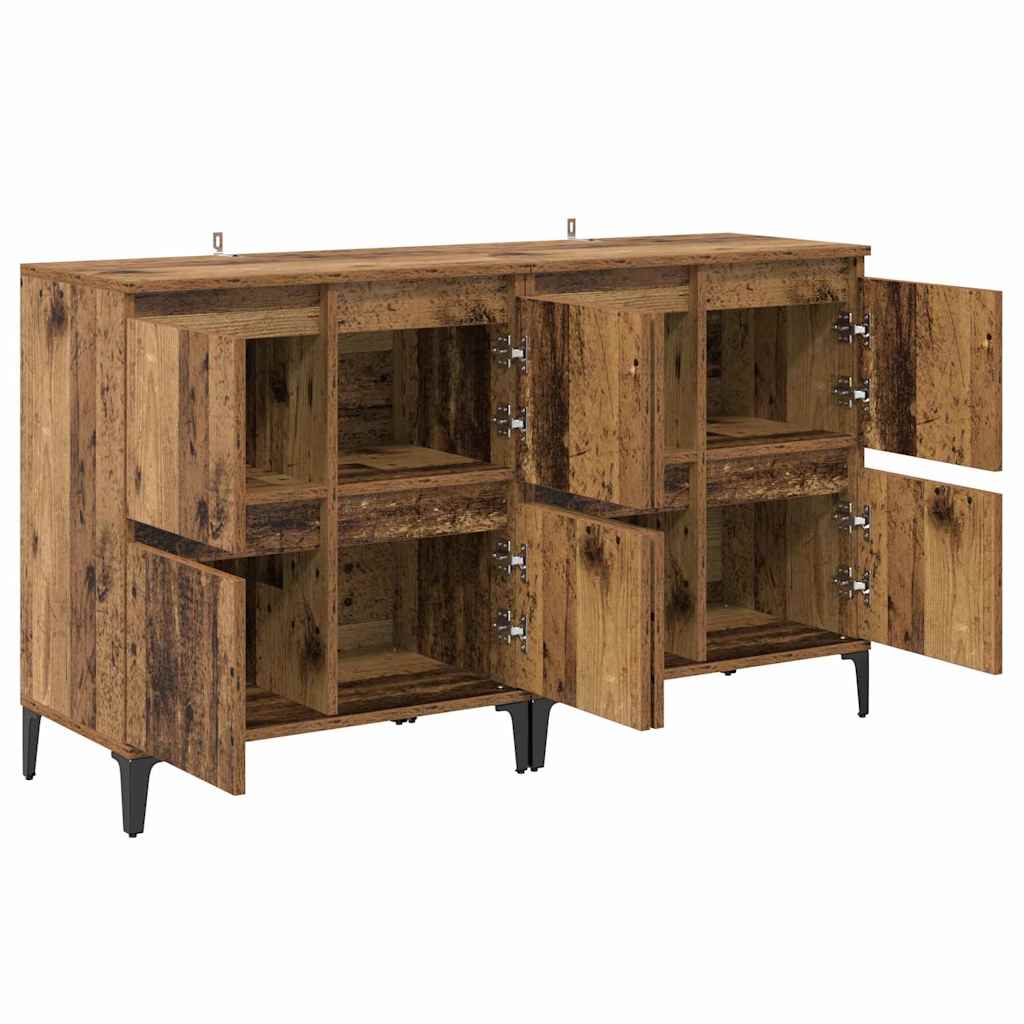 Sideboards 2 pcs Legno vecchio 60 x 35 x 70 cm