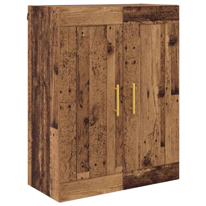 Mobile a muro 2 pcs Legno vecchio 69,5 x 34 x 90 cm