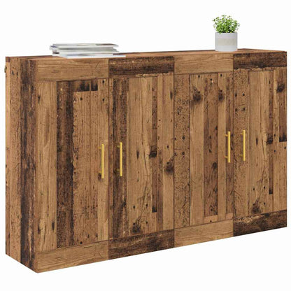 Mobile a muro 2 pcs Legno vecchio 69,5 x 34 x 90 cm