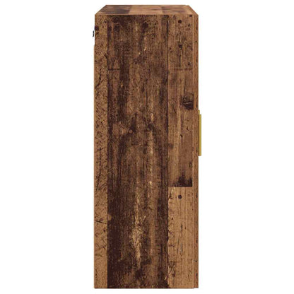 Mobile a muro 2 pcs Legno vecchio 69,5 x 34 x 90 cm