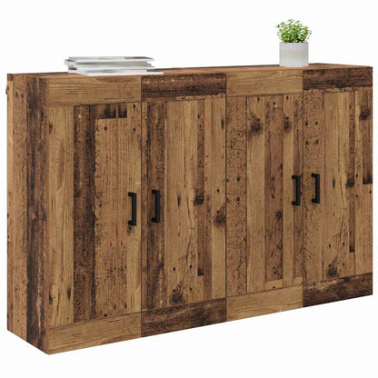 Mobile a muro 2 pcs Legno vecchio 69,5 x 34 x 90 cm