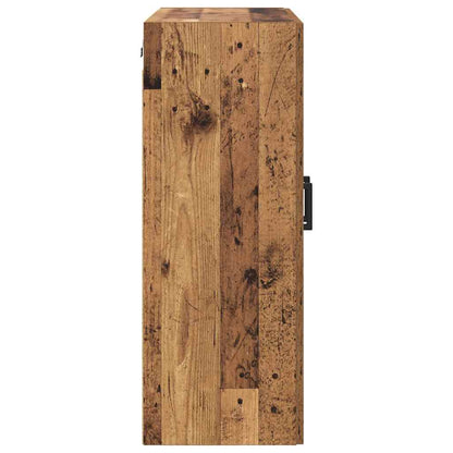 Mobile a muro 2 pcs Legno vecchio 69,5 x 34 x 90 cm