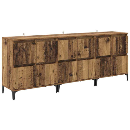 Sideboards 3 pcs Legno vecchio 60 x 35 x 70 cm