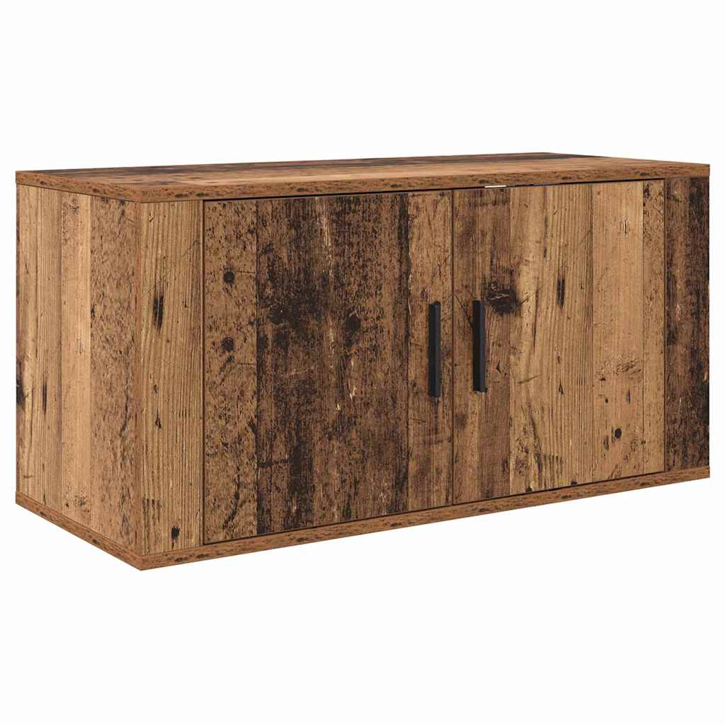 Set Mobile TV da Parete 2 pcs Legno vecchio