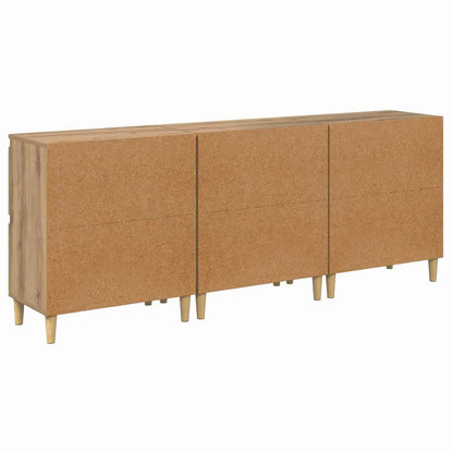 Sideboards 3 pcs Rovere artigianale 60 x 35 x 70 cm