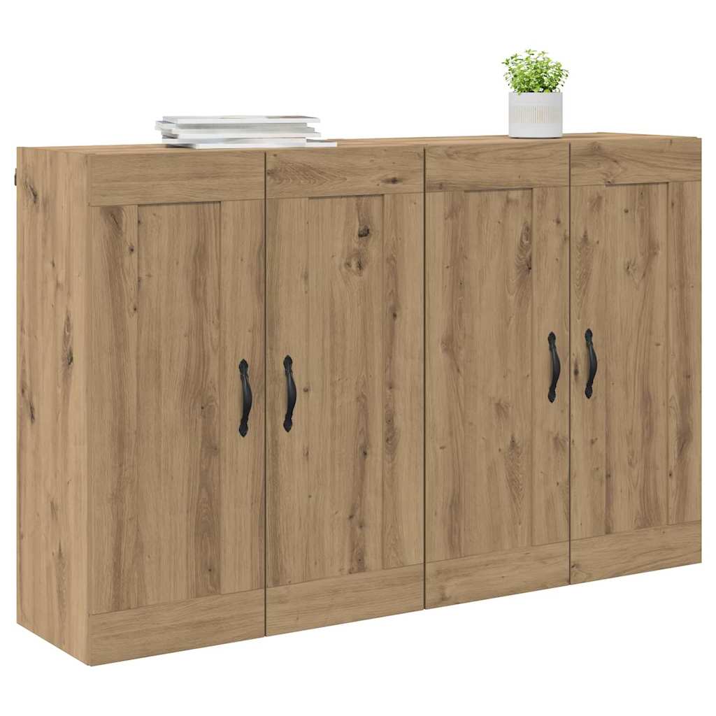 Mobile a muro 2 pcs Rovere artigianale 69,5 x 34 x 90 cm