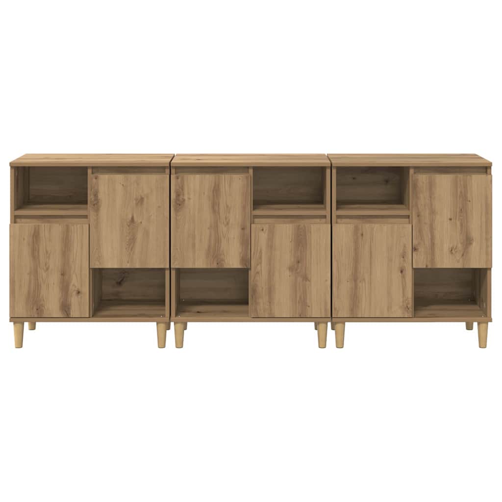 Sideboards 3 pcs Rovere artigianale 60 x 35 x 70 cm