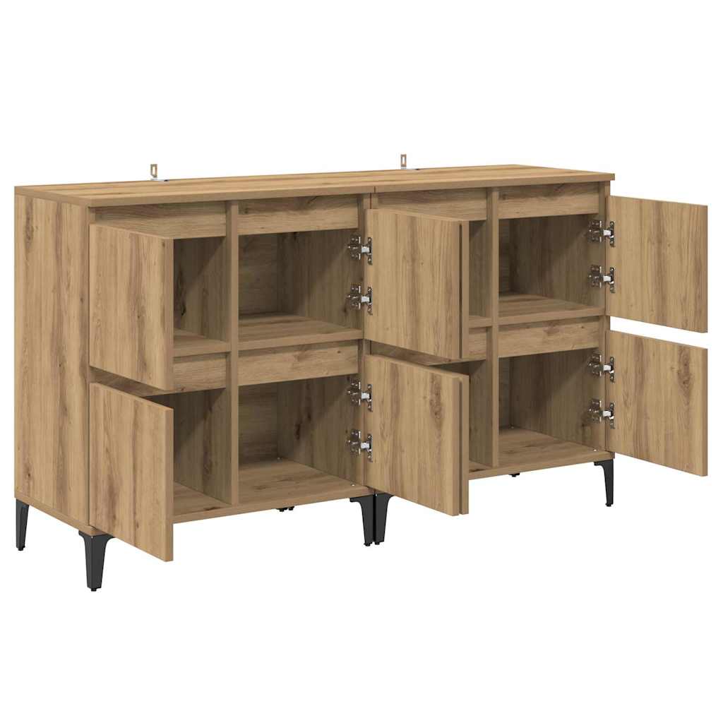 Sideboards 2 pcs Rovere artigianale 60 x 35 x 70 cm