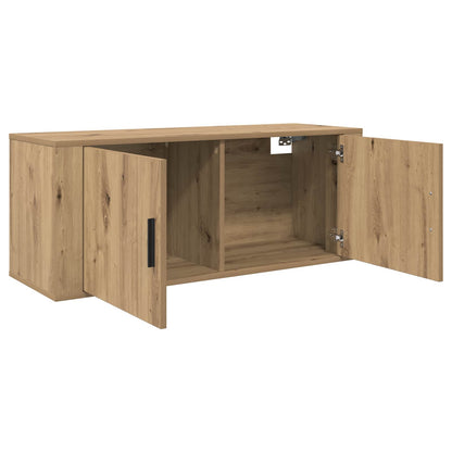 Set Mobile TV da Parete 2 pz Rovere artigianale
