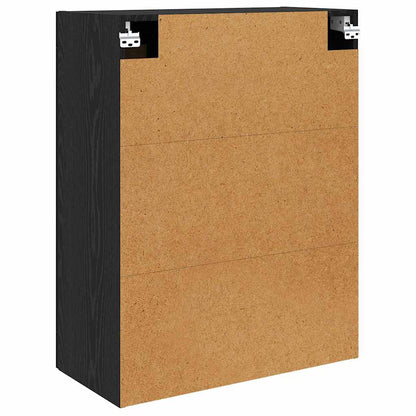 Mobile a muro 2 pcs Rovere Nero 69,5 x 34 x 90 cm