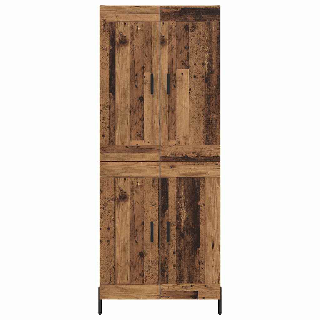 Credenza 2 pcs Legno vecchio Legno multistrato