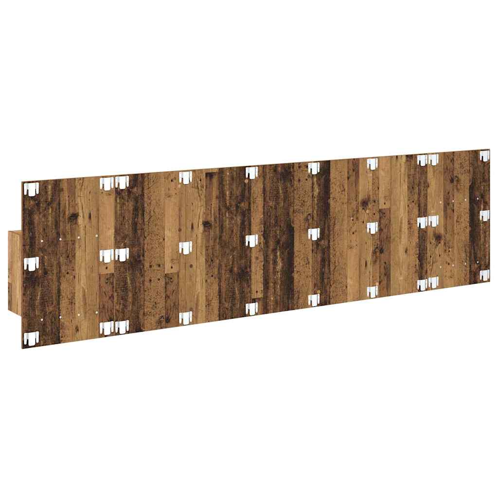 Testata con Comodino 3 pcs Legno vecchio Legno multistrato