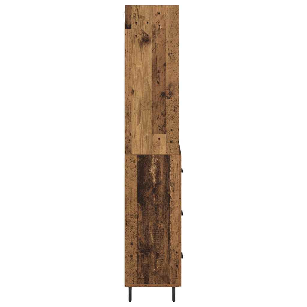 Credenza con cassetto 2 pcs Legno vecchio Legno multistrato