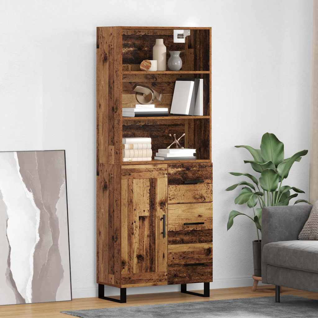 Credenza Legno vecchio 69,5 x 34 x 180 cm Legno multistrato