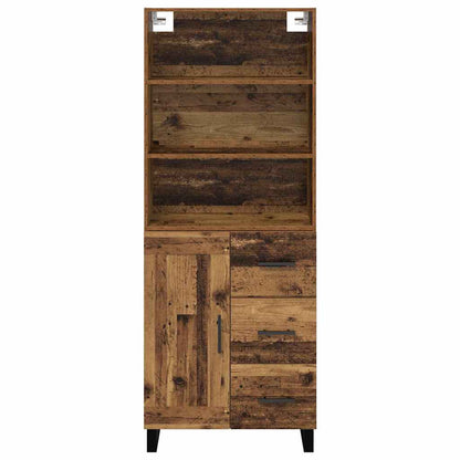 Credenza con cassetto 2 pcs Legno vecchio Legno multistrato
