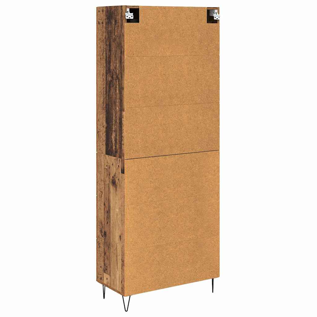 Credenza con cassetto 2 pcs Legno vecchio Legno multistrato