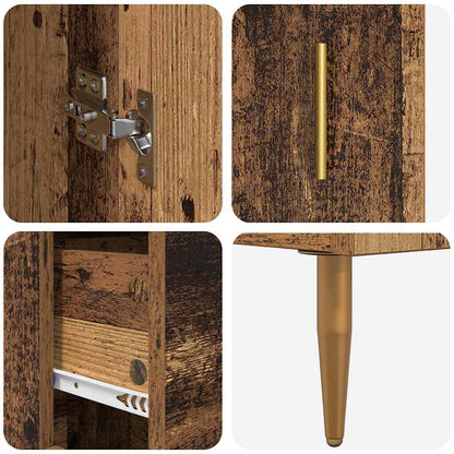 Credenza Legno vecchio 69,5 x 34 x 180 cm Legno multistrato