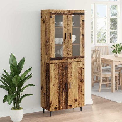 Credenza 2 pcs Legno vecchio Legno multistrato