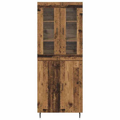 Credenza 2 pcs Legno vecchio Legno multistrato