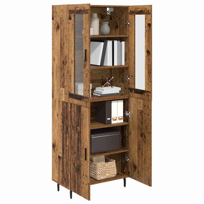 Credenza 2 pcs Legno vecchio Legno multistrato