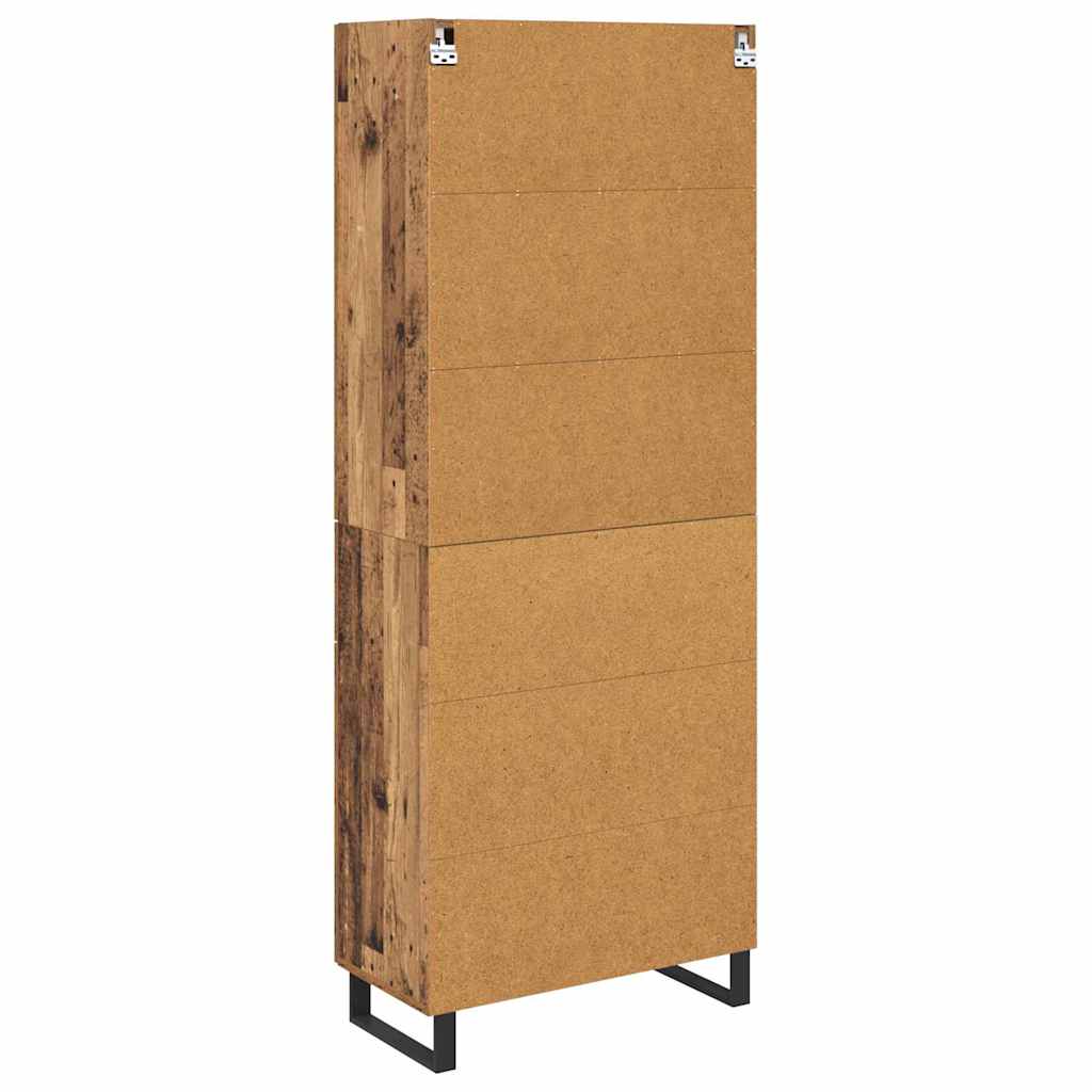 Credenza con cassetto 2 pcs Legno vecchio Legno multistrato