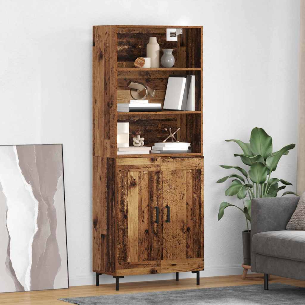 Credenza Legno vecchio 69,5 x 34 x 180 cm Legno multistrato