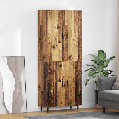 Credenza 2 pcs Legno vecchio Legno multistrato