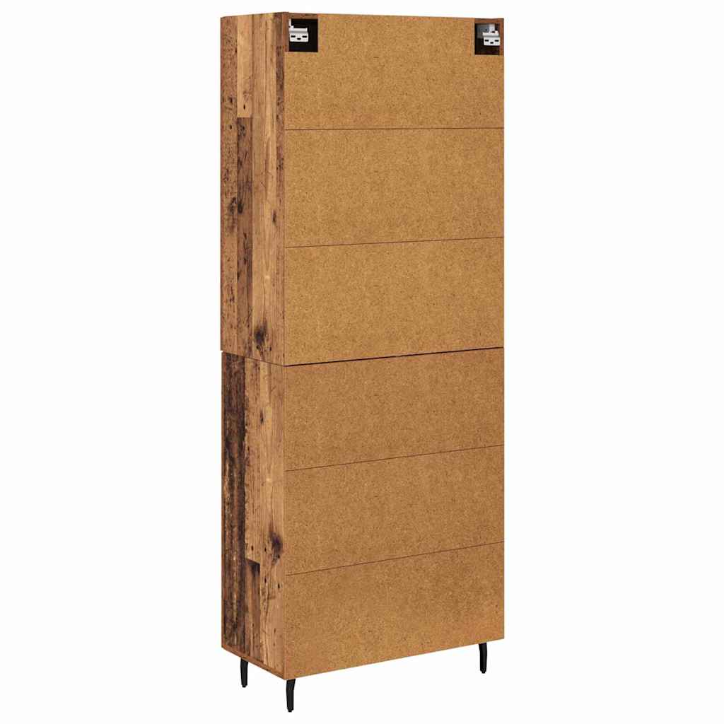 Credenza 2 pcs Legno vecchio Legno multistrato