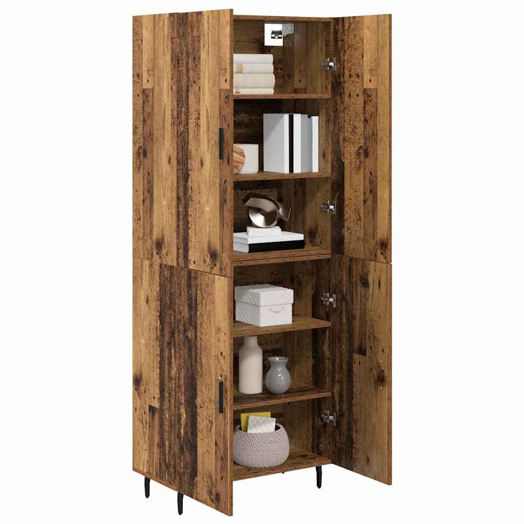 Credenza 2 pcs Legno vecchio Legno multistrato