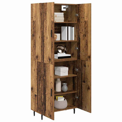 Credenza 2 pcs Legno vecchio Legno multistrato