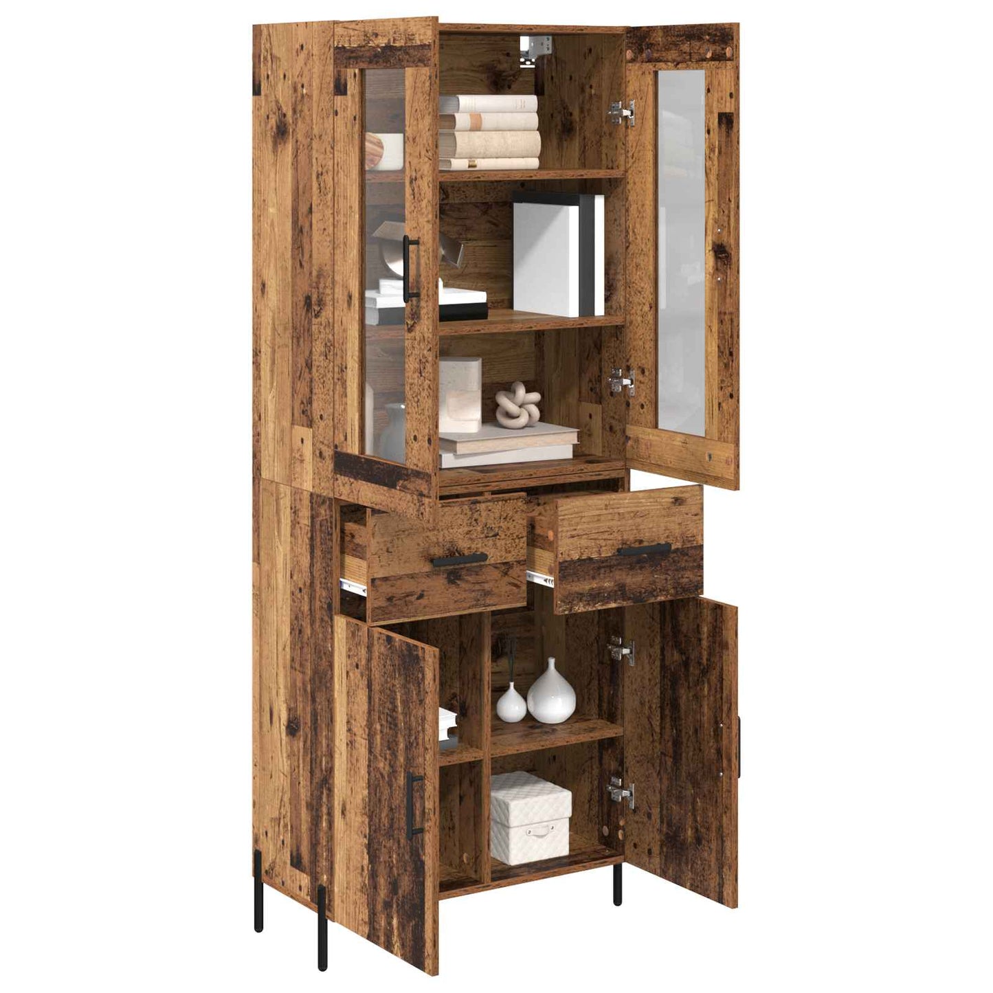 Credenza Legno vecchio 69,5 x 34 x 180 cm Legno multistrato