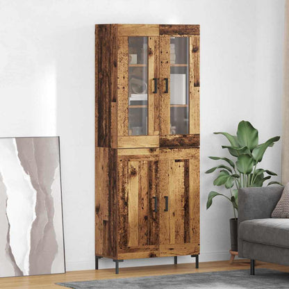 Credenza 2 pcs Legno vecchio Legno multistrato
