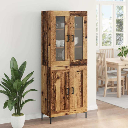 Credenza 2 pcs Legno vecchio 69,5 x 34 x 180 cm