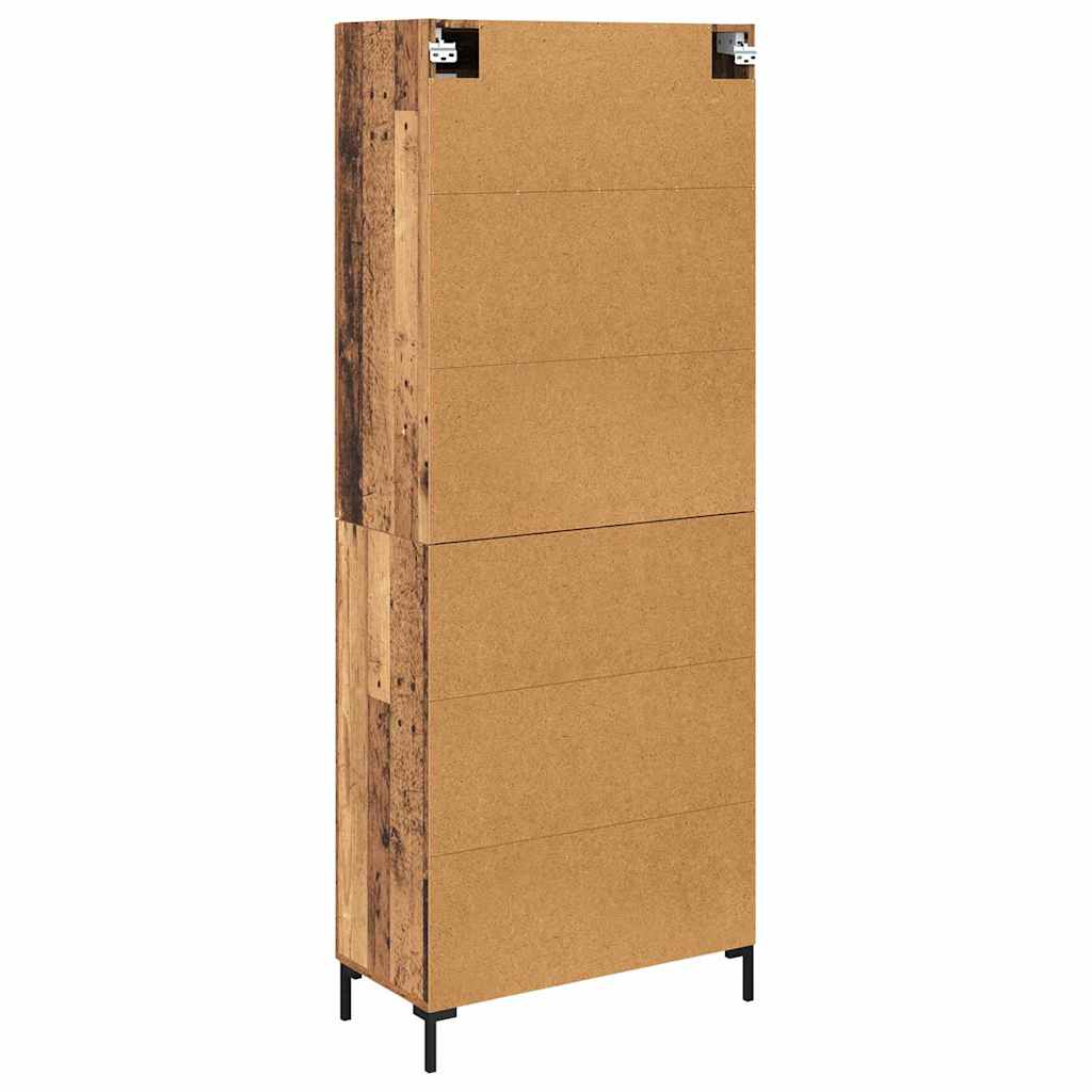 Credenza 2 pcs Legno vecchio Legno multistrato