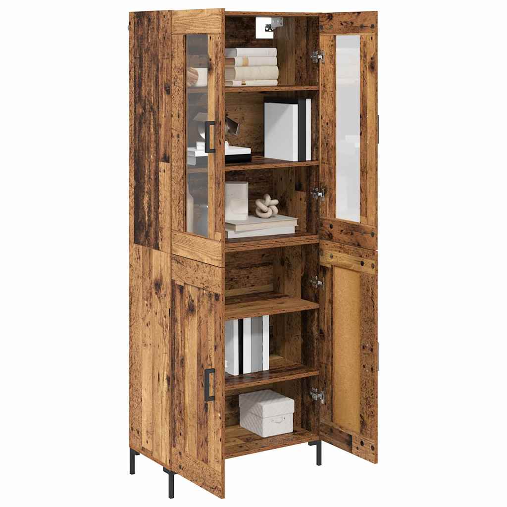 Credenza 2 pcs Legno vecchio Legno multistrato