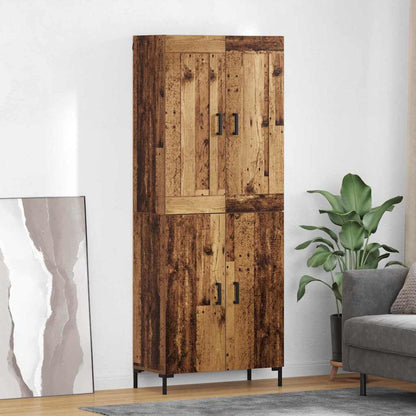 Credenza 2 pcs Legno vecchio Legno multistrato
