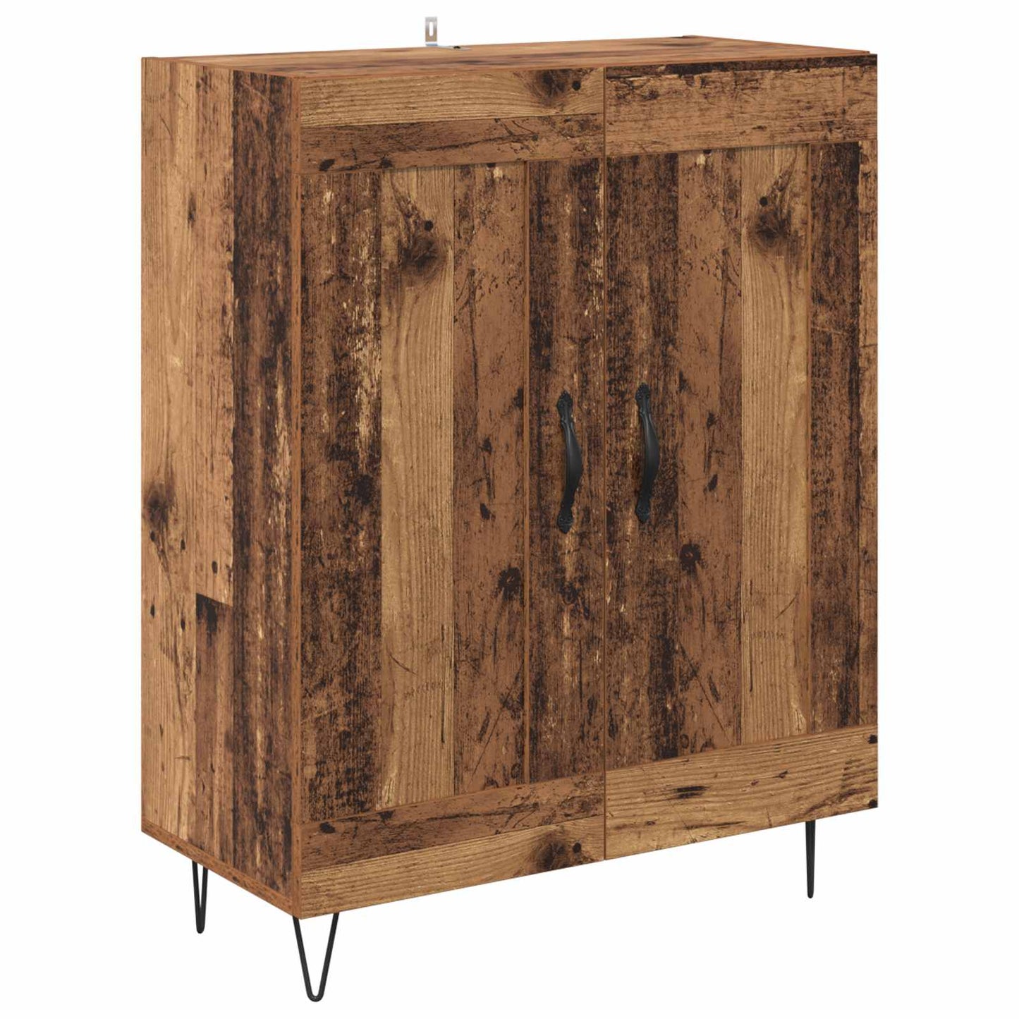 Credenza 2 pcs Legno vecchio Legno multistrato