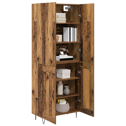 Credenza 2 pcs Legno vecchio Legno multistrato