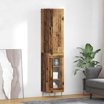 Credenza 2 pcs Legno vecchio Legno multistrato