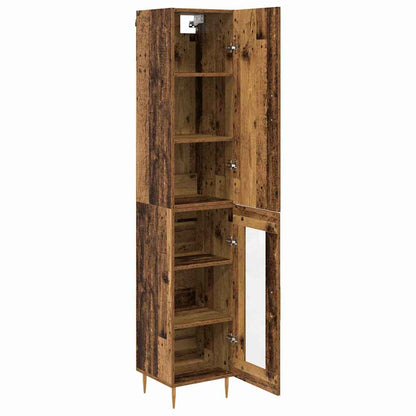 Credenza 2 pcs Legno vecchio Legno multistrato